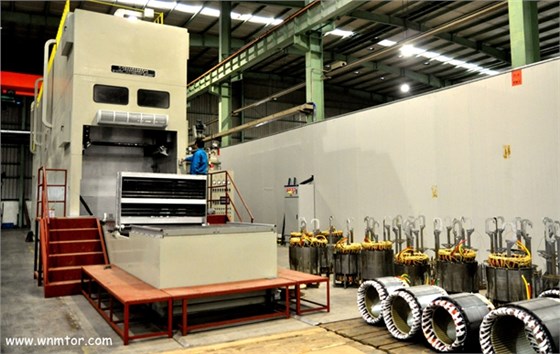 皖南電機(jī)控股威能電機(jī)公司自動真空連續(xù)浸漆機(jī)正式投入使用 皖南電機(jī)控股威能電機(jī)公司自動真空連續(xù)浸漆機(jī)正式投入使用