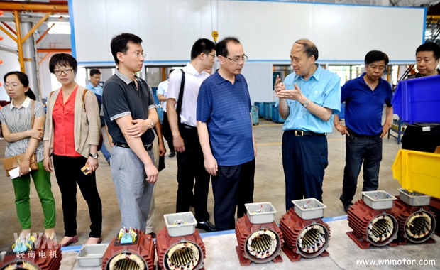 皖南電機(jī)陪同宋志明副司長(zhǎng)在線圈車間參觀調(diào)研 皖南電機(jī)陪同宋志明副司長(zhǎng)在線圈車間參觀調(diào)研